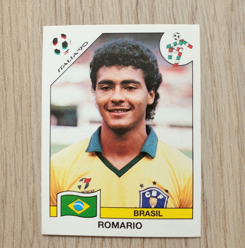 Romario Panini WK 1990 rookie, Ophalen of Verzenden, Zo goed als nieuw, PSV, Poster, Plaatje of Sticker