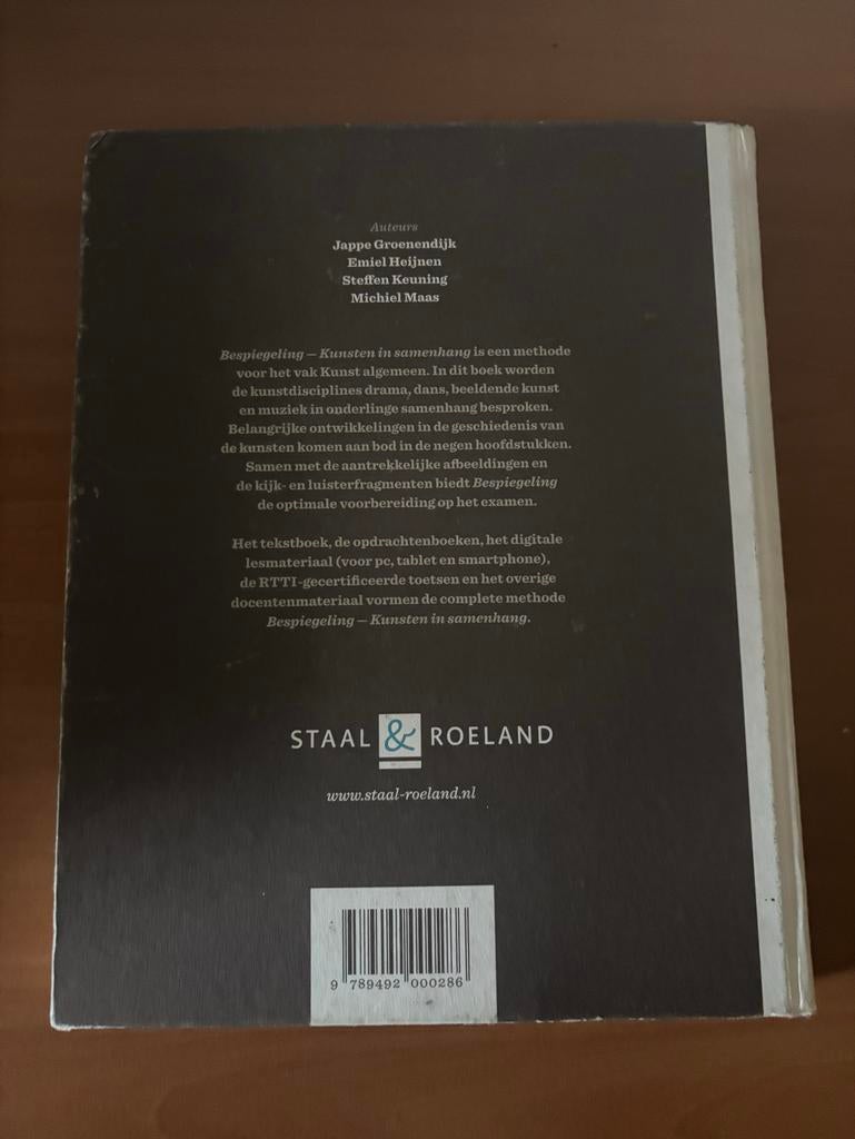 Bespiegeling: Kunsten in samenhang - HAVO, Ophalen of Verzenden, Gelezen, HAVO, Overige vakken
