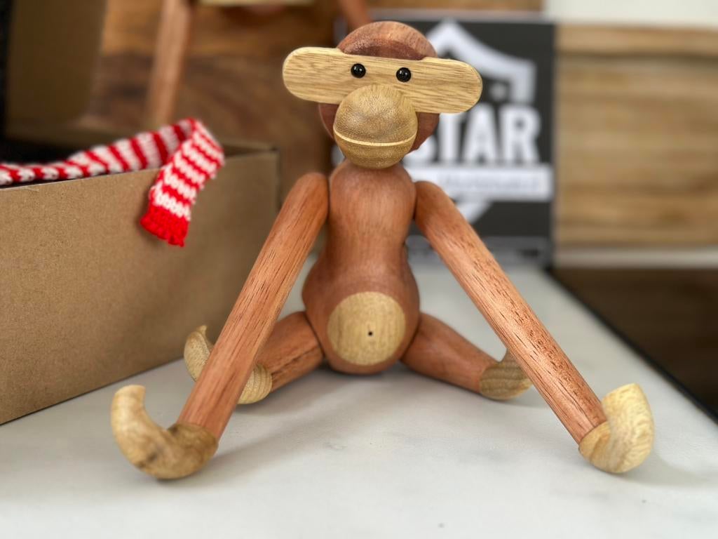 Aap - Monkey - Houten Aapje - Nieuw!!, Ophalen of Verzenden, Nieuw