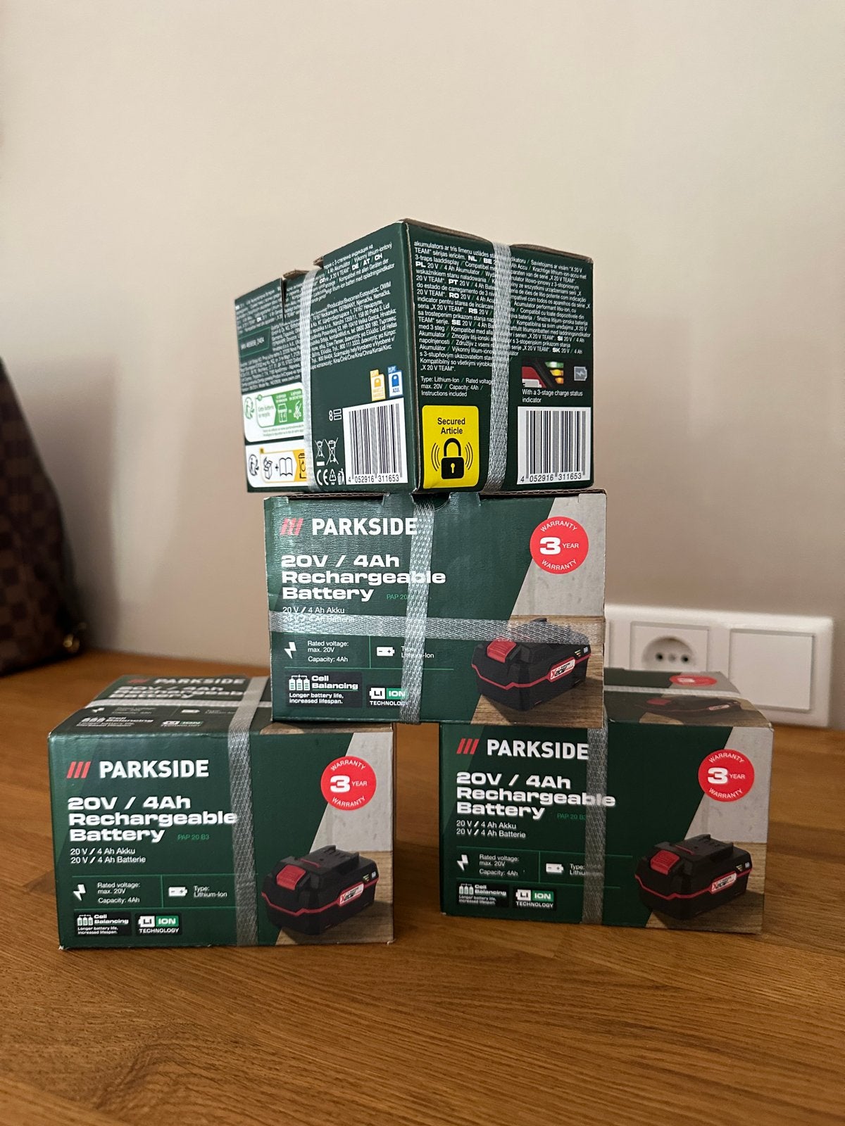 Nieuwe Parkside accu 20V 4Ah - originele verpakking, Ophalen of Verzenden, Nieuw