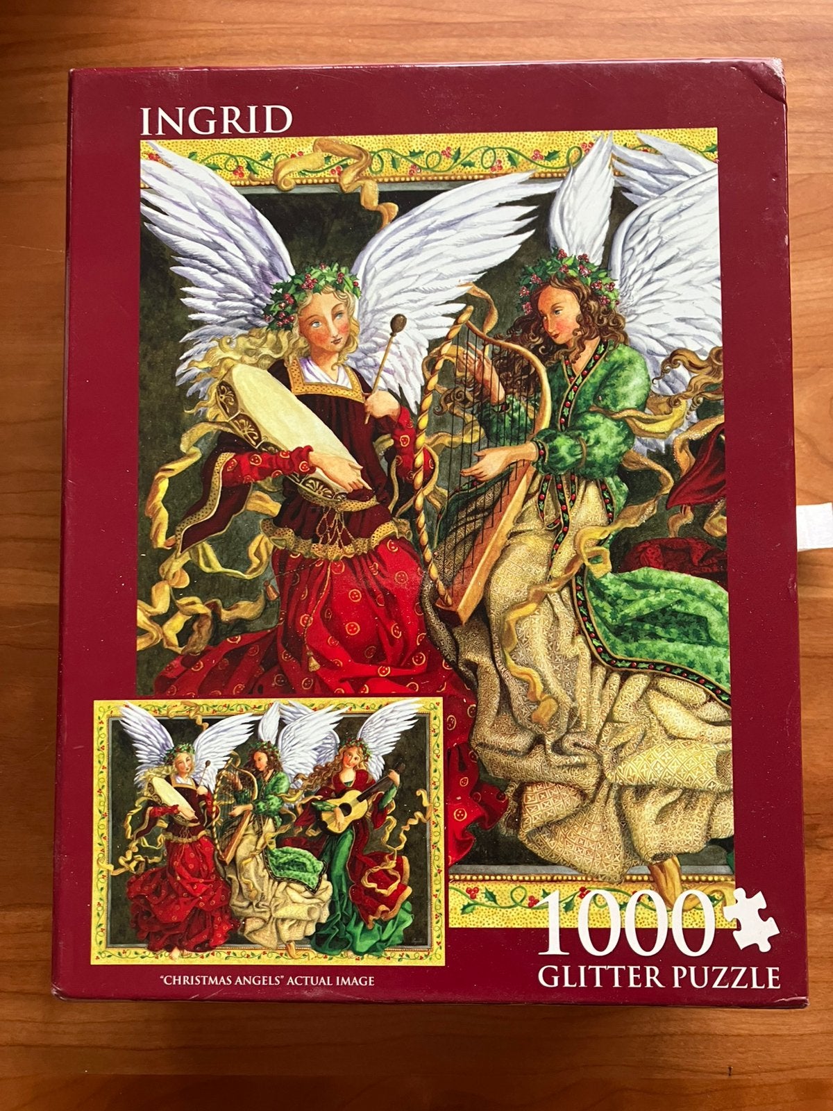 ‘Christmas Angels’ - Ingrid puzzel 1000 stukjes, Ophalen of Verzenden, 500 t/m 1500 stukjes, Zo goed als nieuw