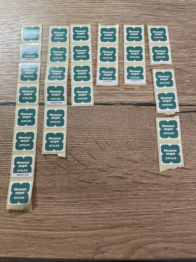 30 Messenzegels Zwilling - Plus, Verzamelen, Plus, Ophalen of Verzenden