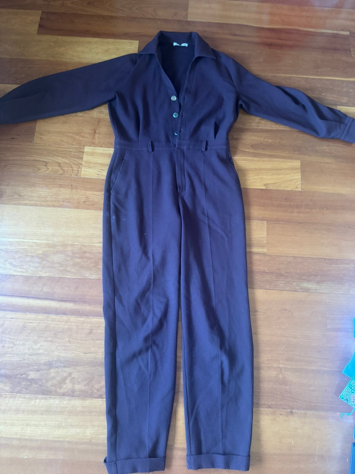 Vanilia jumpsuit – donker aubergine – als nieuw maat XL/42, Ophalen, Zo goed als nieuw, Paars