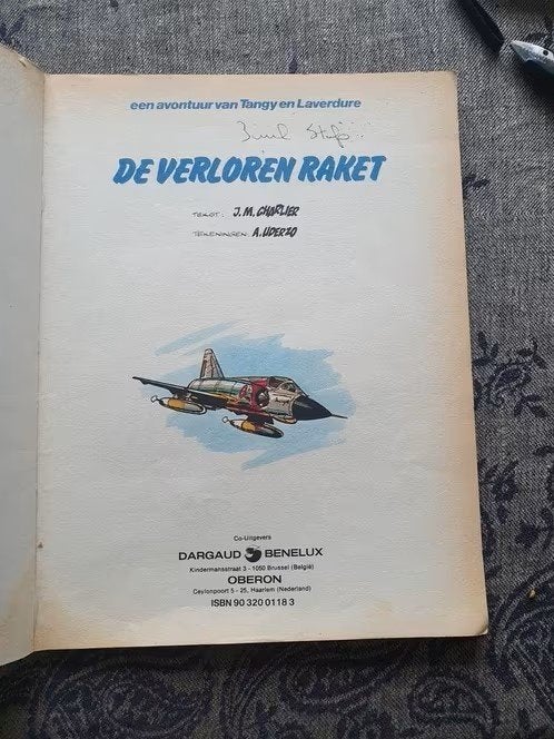 strip de verloren Raket Tangy en Laverdure 1979, Eén stripboek, Ophalen, Gelezen