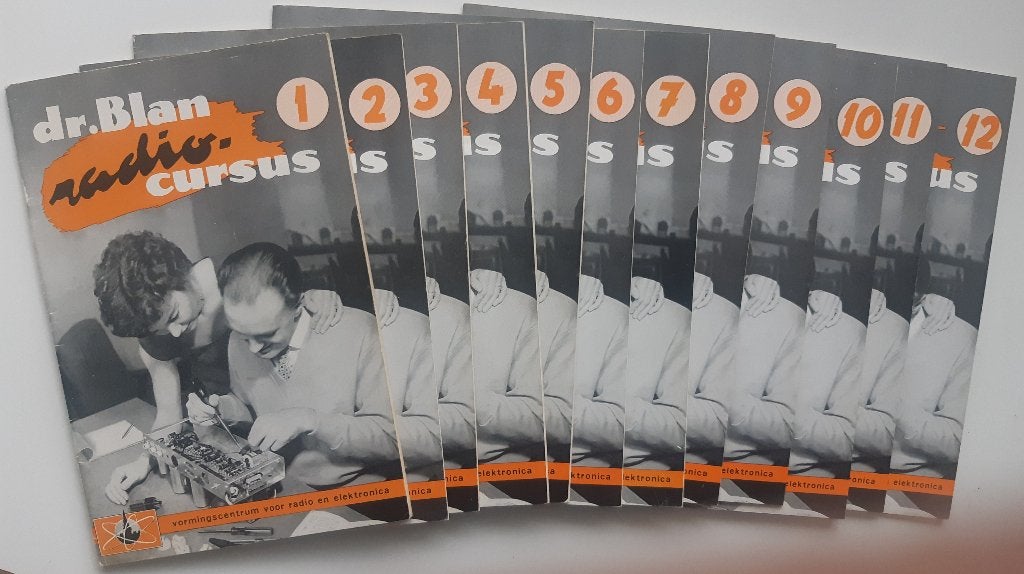 Volledige reeks dr. Blan radio-cursus (1954), Boeken, Dr. Blan (drs. ing. C.F. Ruyter), Elektrotechniek, Ophalen of Verzenden