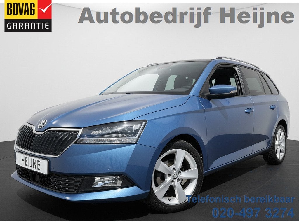 Skoda Fabia Combi TSI 95PK BUSINESS EDITION TREKHAAK/CAMERA/, Auto's, Voorwielaandrijving, 12 maanden, Gebruikt, Blauw