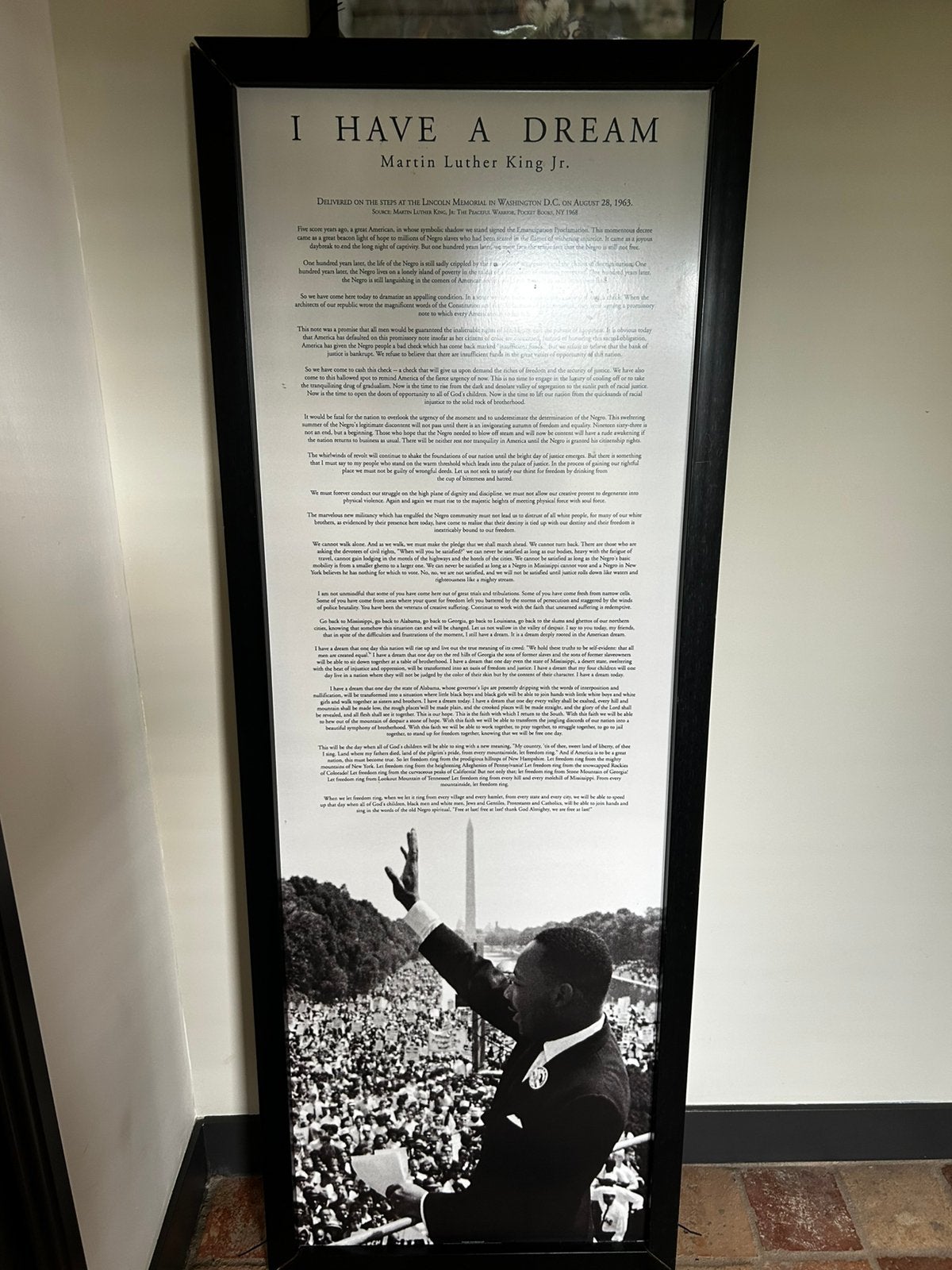 Martin Luther king Jr., Gebruikt, Ophalen of Verzenden, 150 tot 200 cm, Rechthoekig
