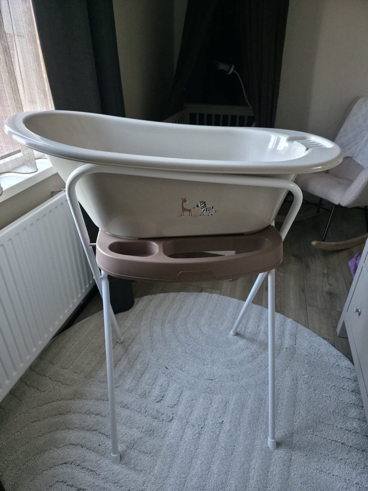 Bébé-Jou Click Babybad - Taupe, Kinderen en Baby's, Badjes en Verzorging, Gebruikt, Ophalen of Verzenden, Badje, Bébé-jou