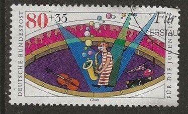 Duitsland 268, circus voor vanderzon, Verzenden, BRD, Gestempeld