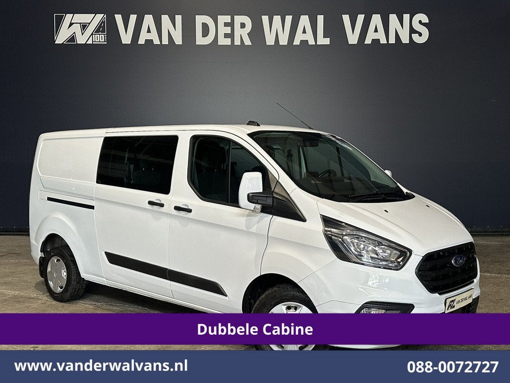 Ford Transit Custom 2.0 TDCI 131pk L2H1 Dubbele Cabine Euro6, Auto's, Bestelauto's, Bedrijf, Te koop, ABS, Airconditioning, Alarm