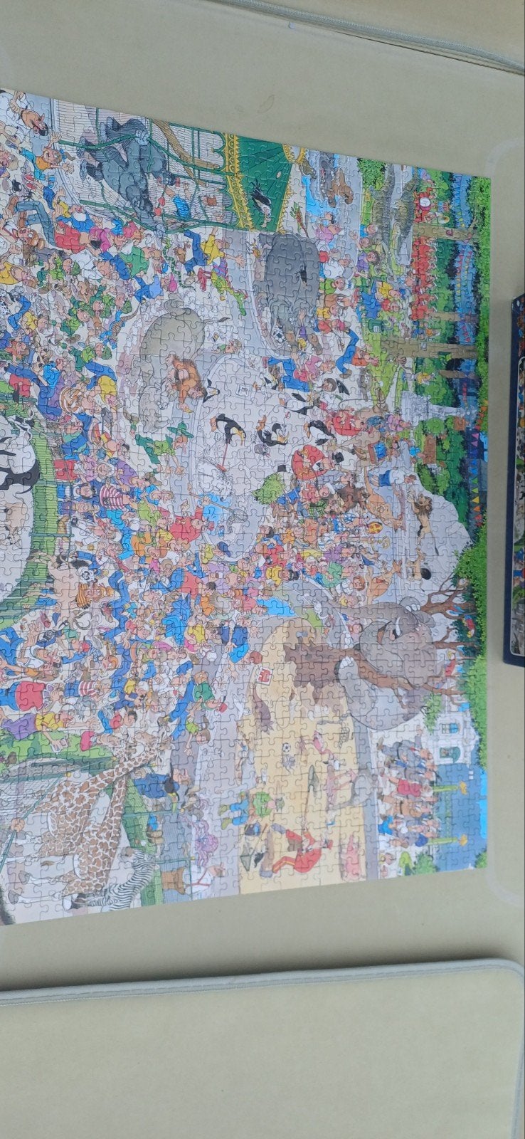 Jan van Haasteren Legpuzzel - Dieren in de Zoo, Ophalen of Verzenden, 500 t/m 1500 stukjes, Gebruikt, Legpuzzel