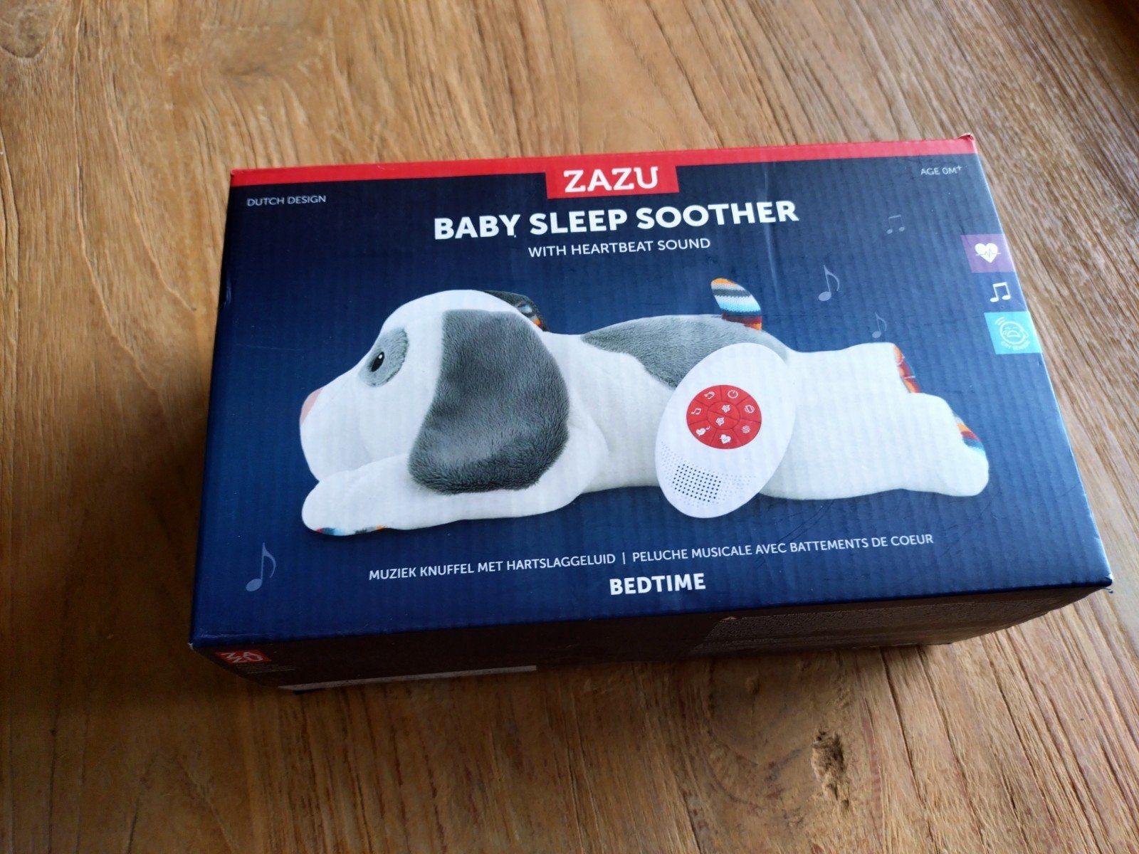 ZAZU Baby Sleep Soother met Hartslaggeluid - Hondje, Ophalen of Verzenden, Zo goed als nieuw, Overige typen, Met geluid