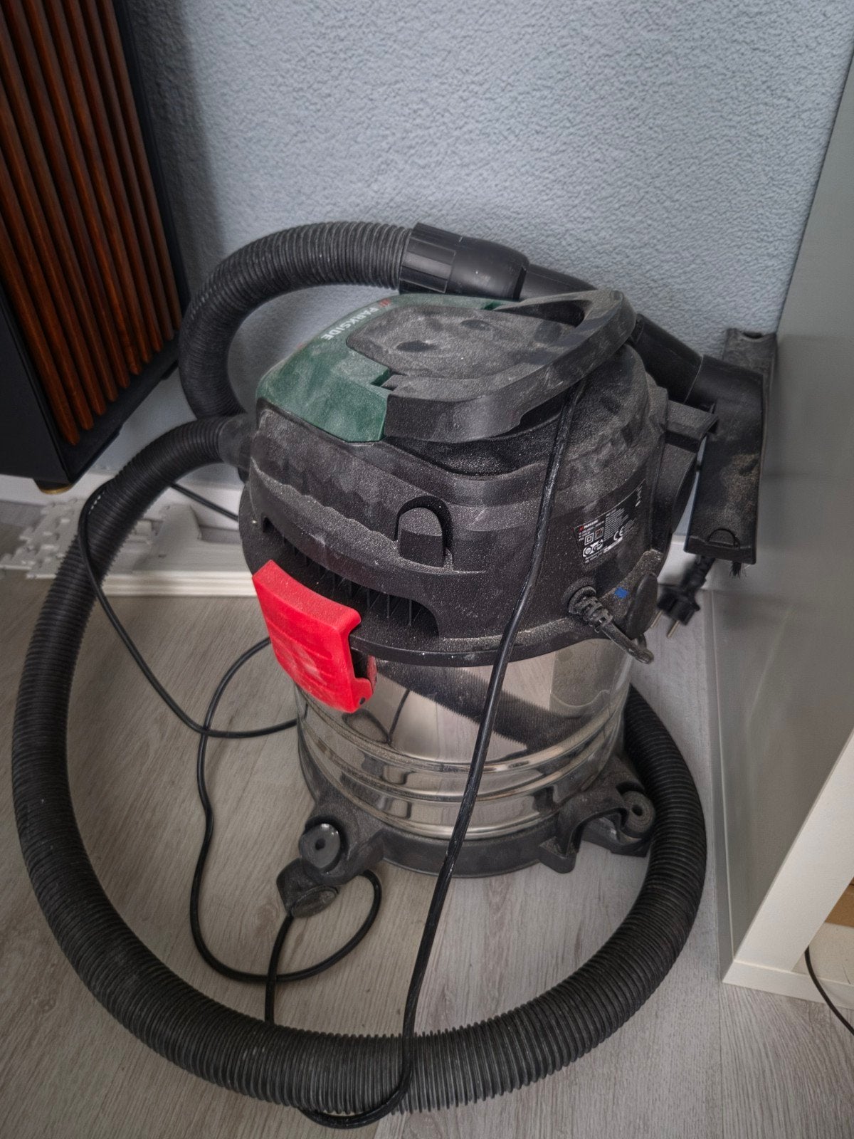 Parkside bouwstofzuiger 1200w, Ophalen, Gebruikt, Waterstofzuiger