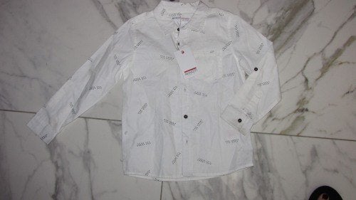 116 MINOTI *nieuw* overhemd you rock, Ophalen of Verzenden, Nieuw, Jongen, Overhemd of Blouse