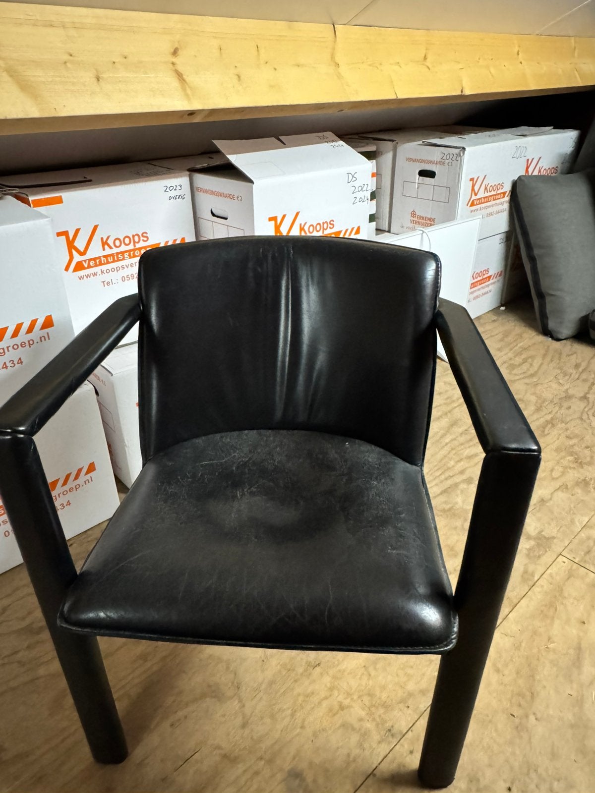 Leolux stoelen, Gebruikt, Zwart, Leer, Ophalen of Verzenden
