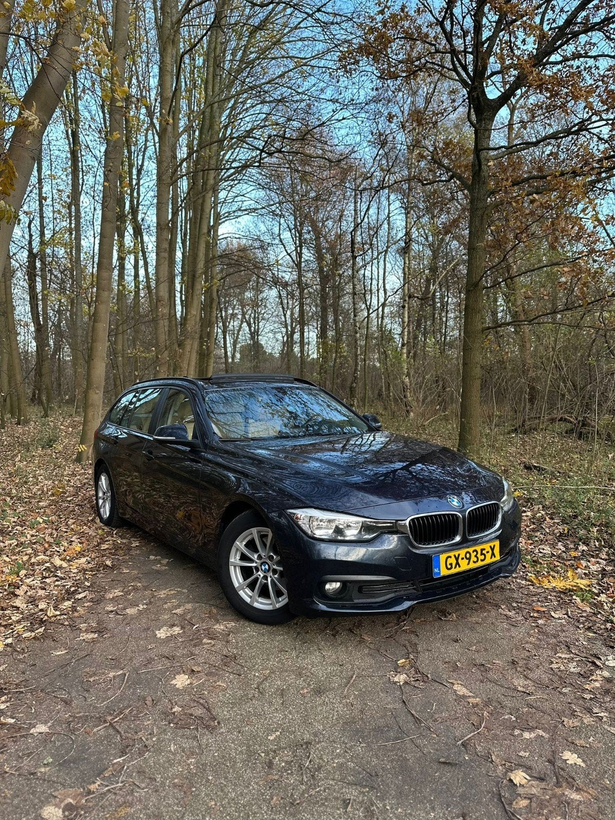 BMW 3-Serie 320d 163pk Efficientdynamics Ed. Aut 2015 Blauw, Auto's, Automaat, 745 kg, Achterwielaandrijving, 4 cilinders