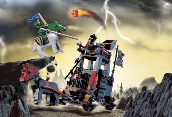 Lego Castle Knights' Kingdom II 8874 Battle Wagon, Lego, Ophalen of Verzenden, Zo goed als nieuw, Castle