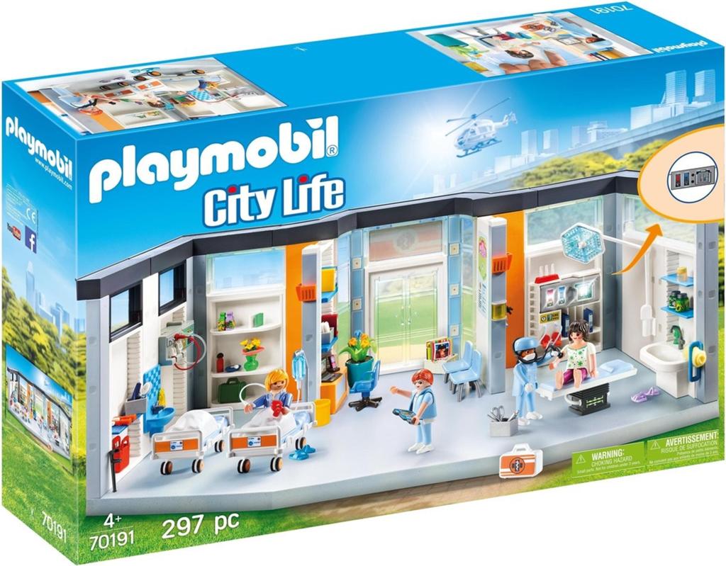 Playmobil ziekenhuis, Ophalen
