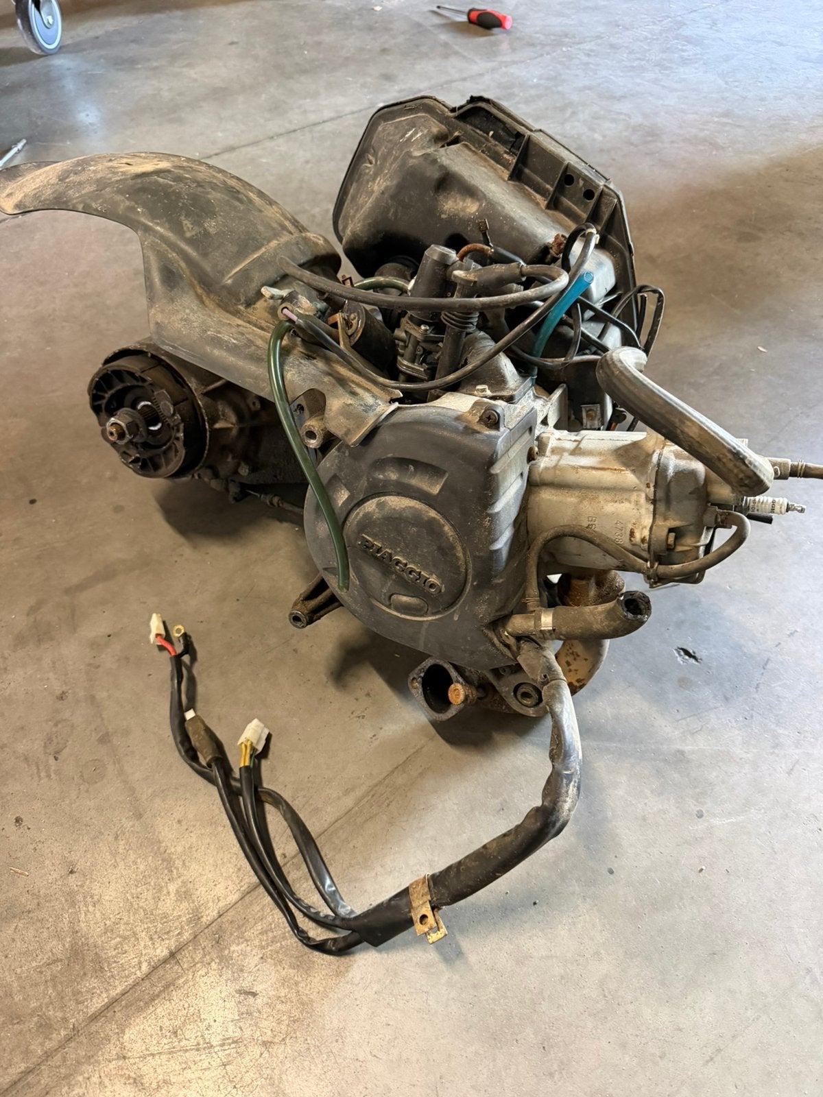 Piaggio Hexagon 150cc motor blok, Ophalen, Zo goed als nieuw, Blok