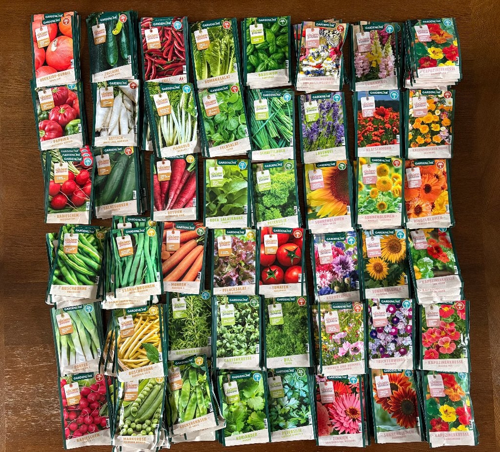 Grote set zaden – 60 zakjes (bloemen, groenten en kruiden), Tuin en Terras, Ophalen of Verzenden, Volle zon