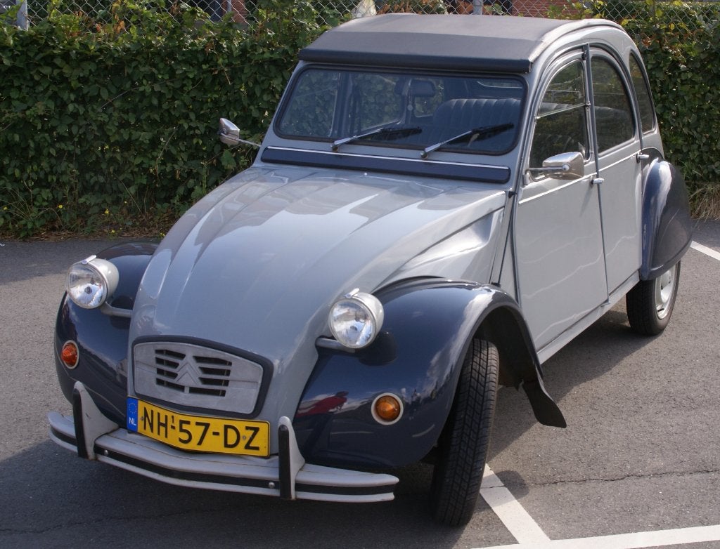 Tweekleurige Citroën 2CV6, 1985, Voorwielaandrijving, Overige bekleding, 29 pk, Origineel Nederlands