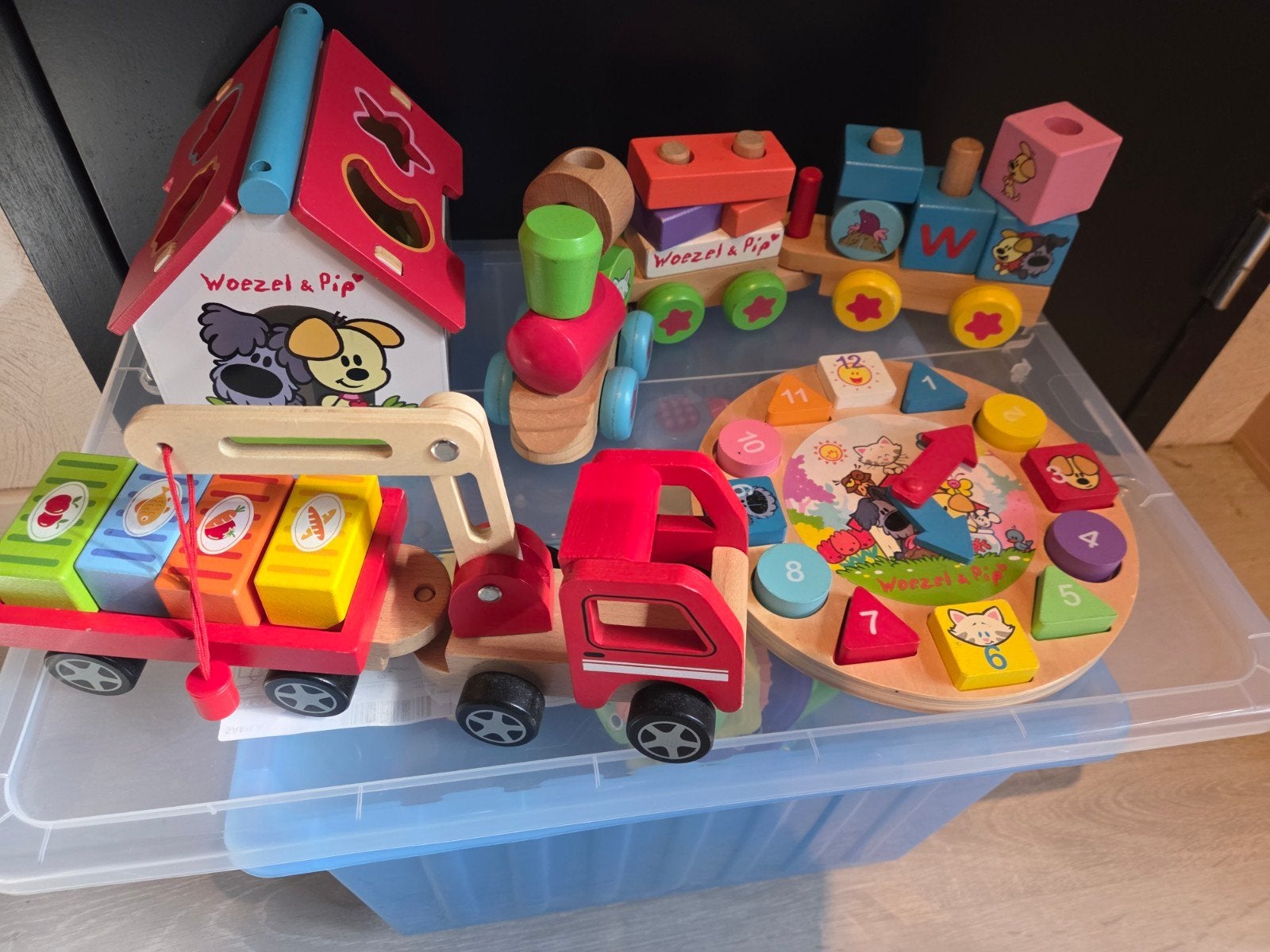 hele doos fantastisch houten speelgoed, Ophalen of Verzenden, Zo goed als nieuw