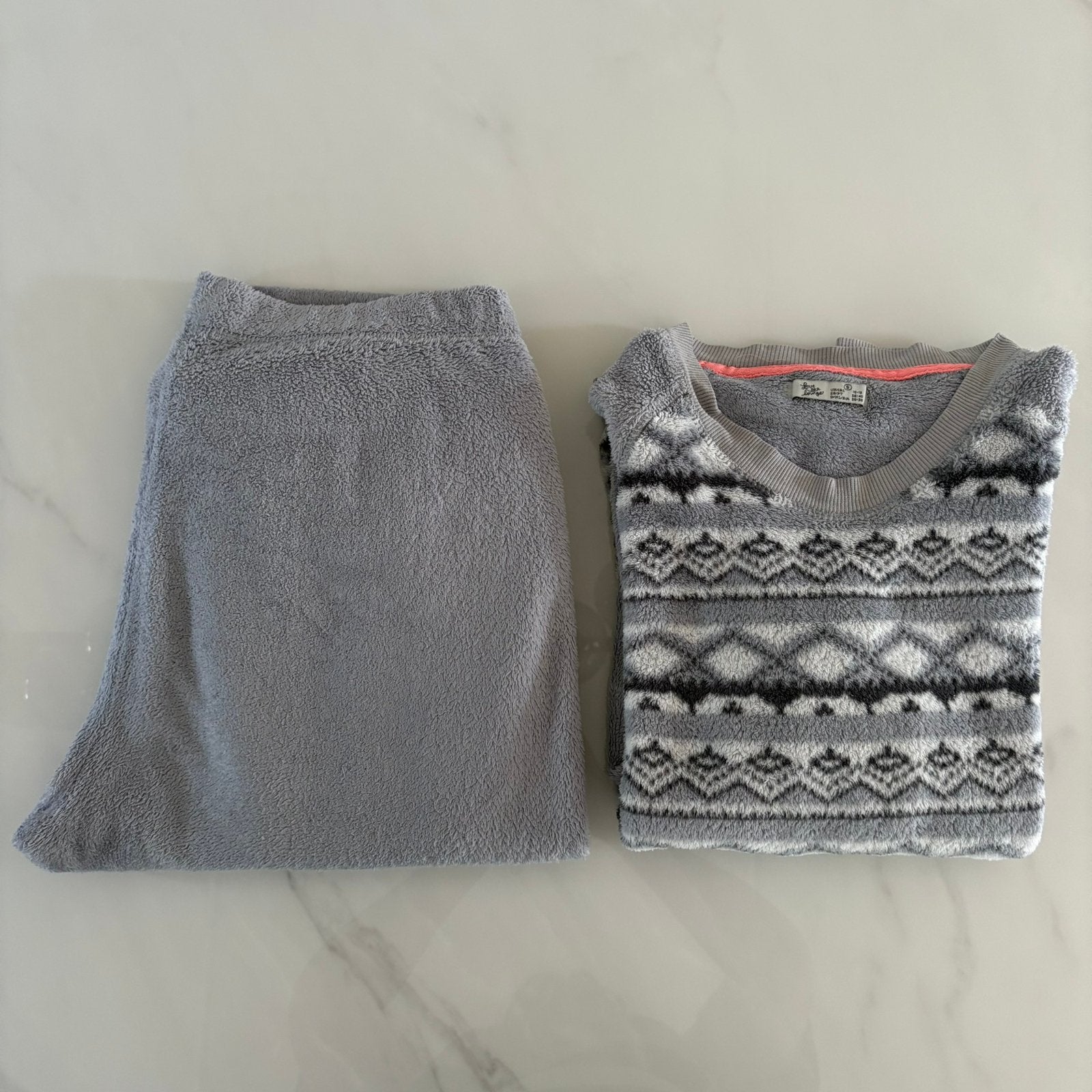 Fleece pyjama, grijs, maat: S, Ophalen of Verzenden, Maat 36 (S)