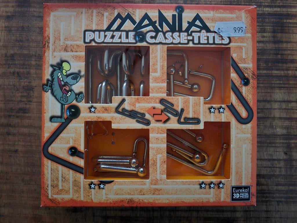 Mania Puzzle Casse Tetes puzzelset spel 7+, Ophalen of Verzenden, Zo goed als nieuw, 6 jaar of ouder