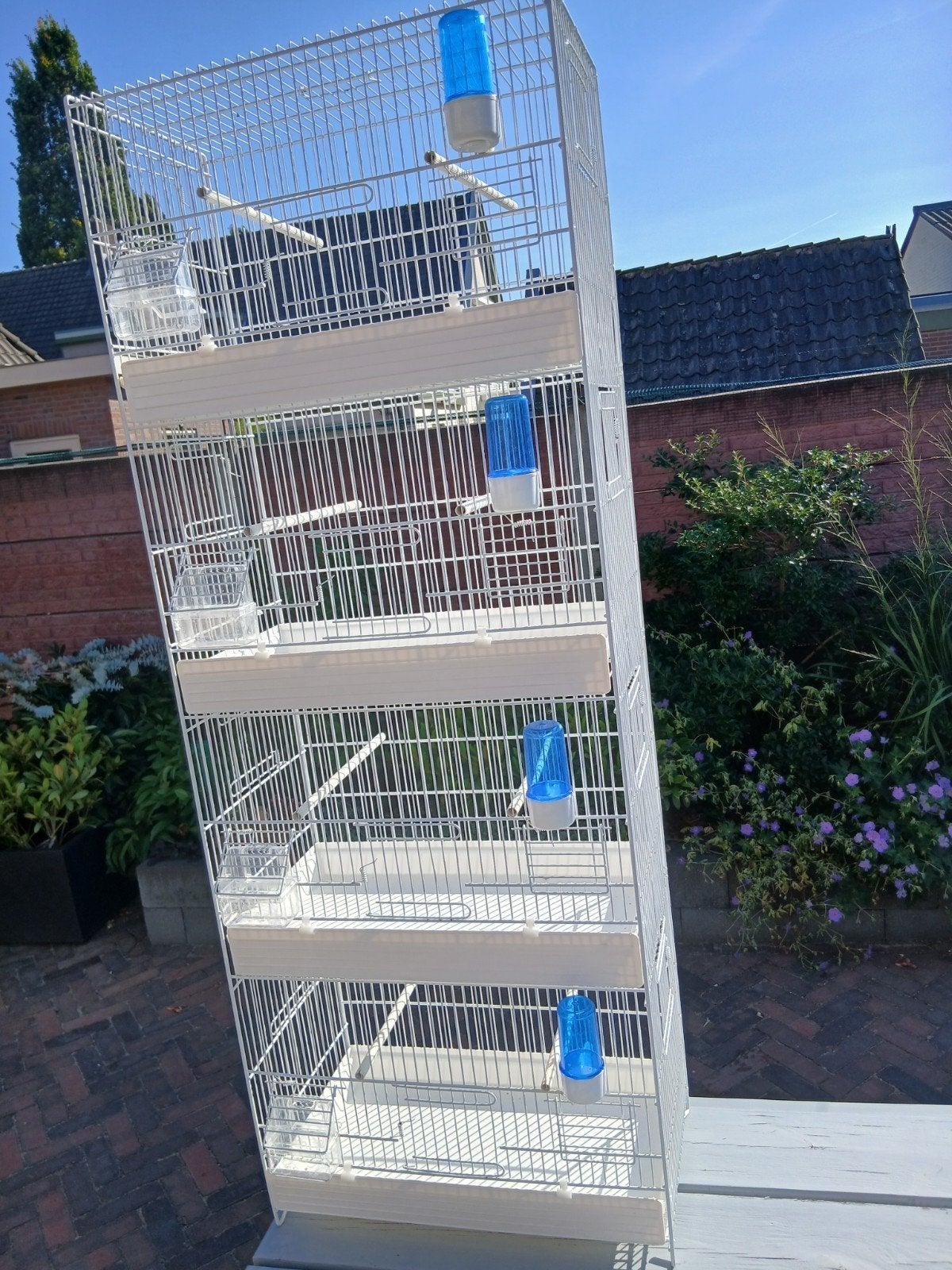 Stapelkooi, Dieren en Toebehoren, Vogels | Hokken en Kooien, Ophalen, Zo goed als nieuw, Kunststof, Vogelkooi