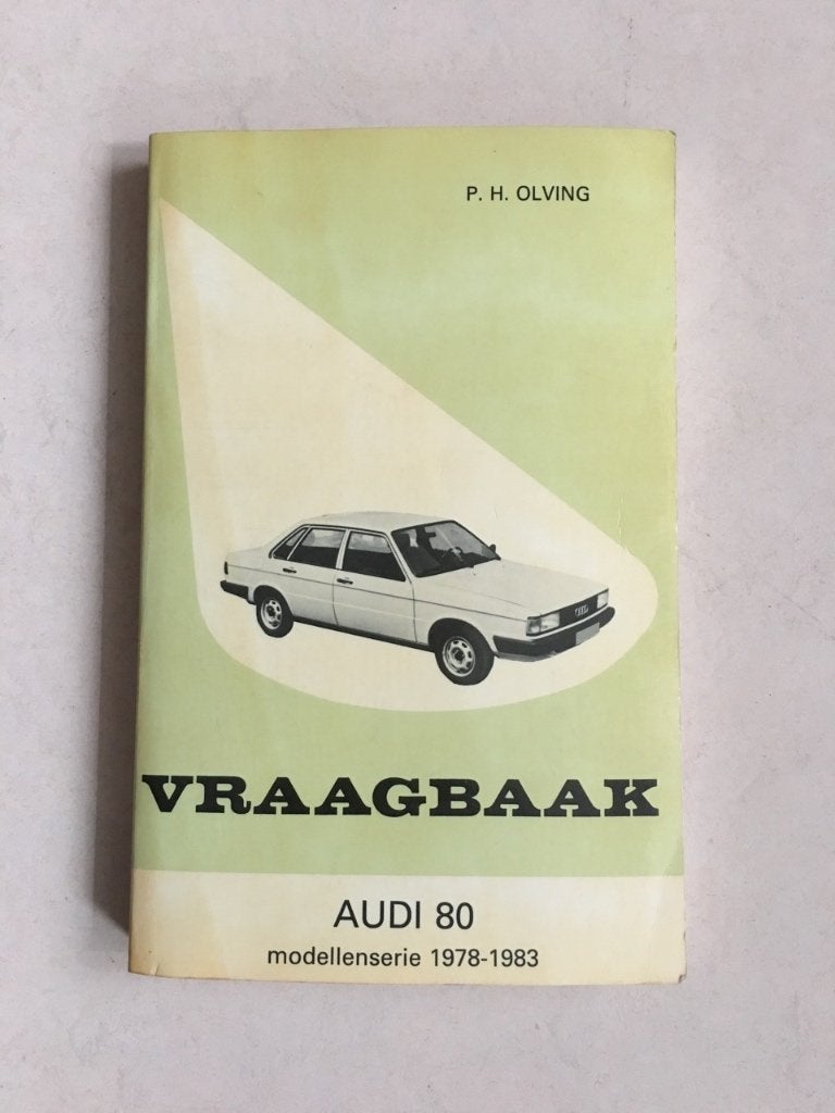 Vraagbaak Audi 80., Auto diversen, Handleidingen en Instructieboekjes, Ophalen of Verzenden