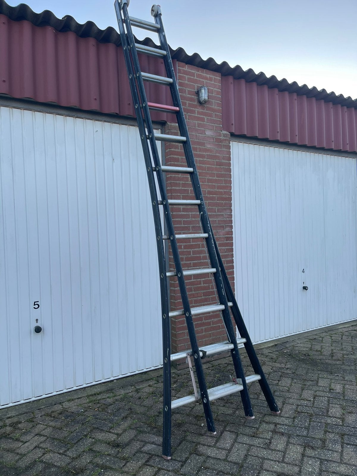 Altrex Professional Nevada reform ladder 2 x 12 WH 7,1 mtr., Doe-het-zelf en Verbouw, Ladders en Trappen, Ophalen, Gebruikt, Ladder