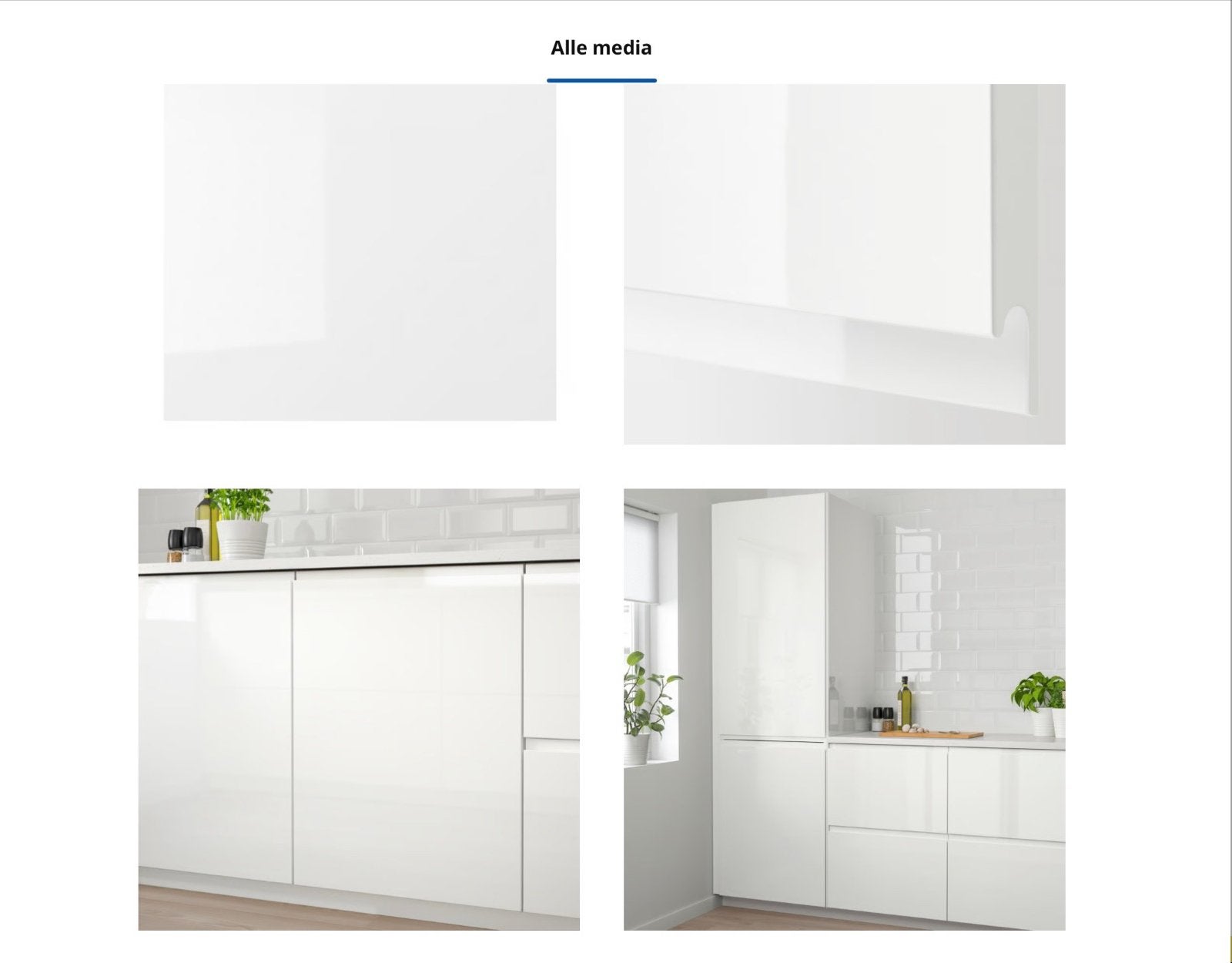 IKEA Voxtorp keuken kastjes hoogglans wit, Huis en Inrichting, Ophalen, IKEA, Kunststof, Wit