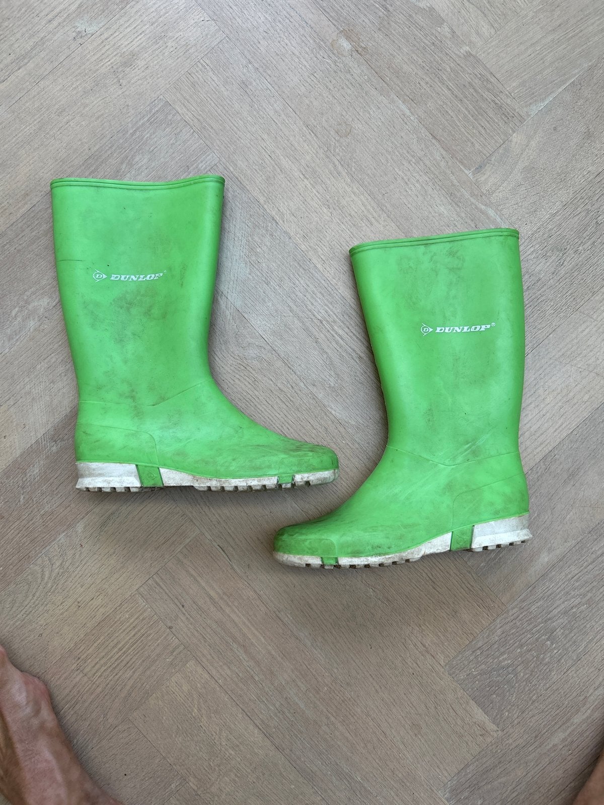 Groene Dunlop regenlaarzen maat 37, Ophalen of Verzenden