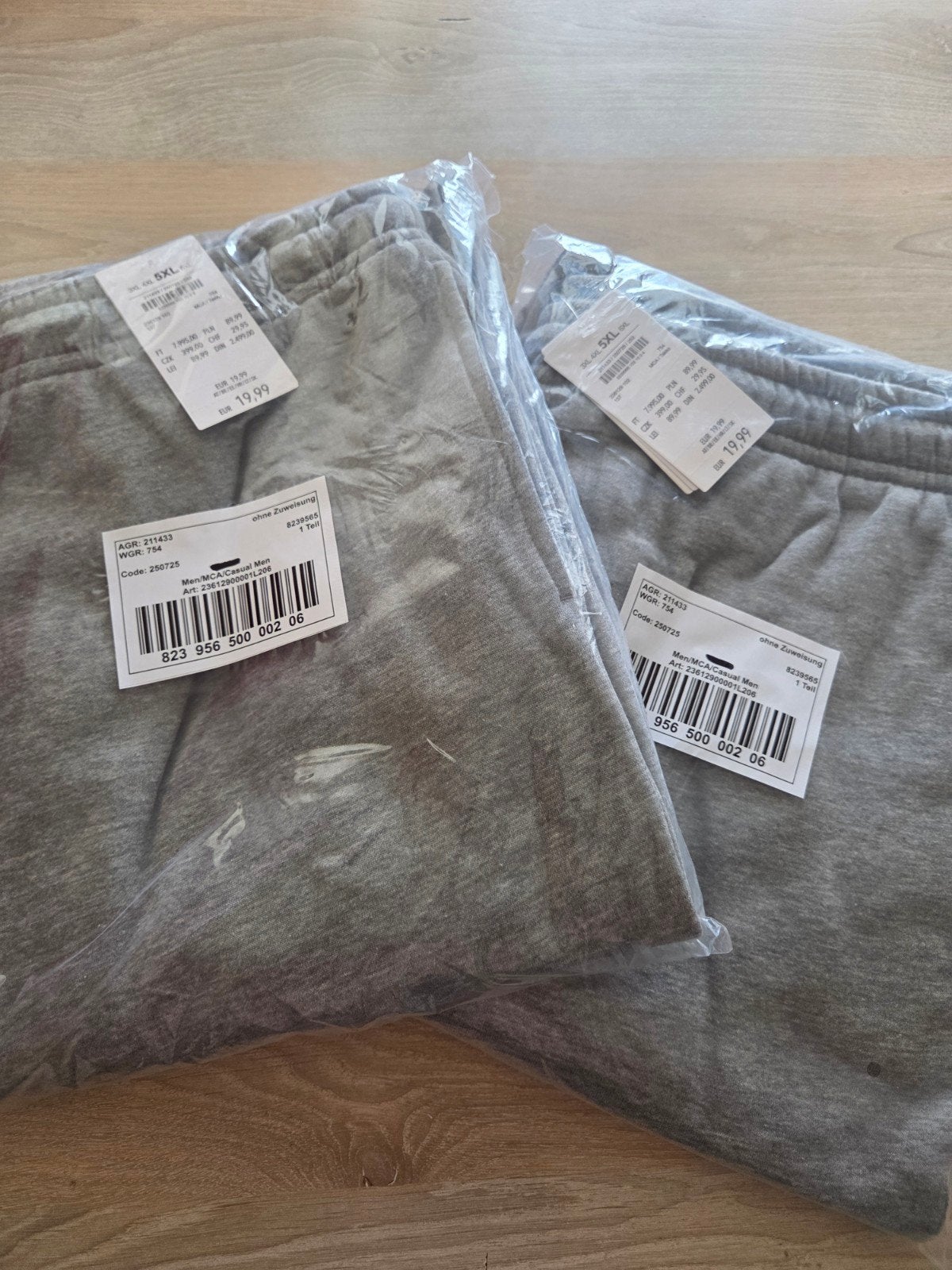 Nieuwe 5XL joggingsbroek met kaartjes er nog aan, Ophalen, Nieuw, Overige maten, Grijs