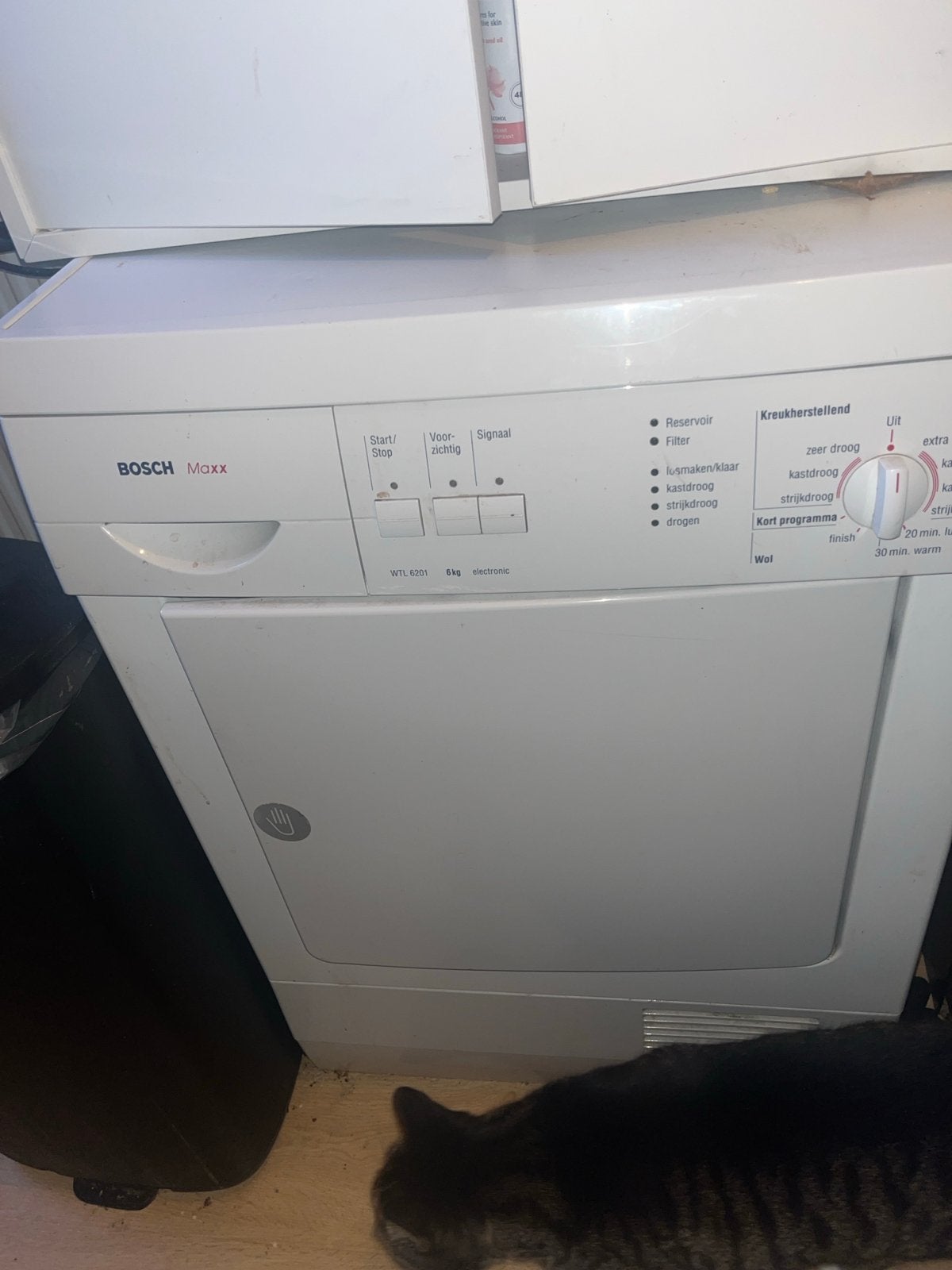 Bosch Wasdroger 6kg, Ophalen, Gebruikt, Luchtafvoer, 4 tot 6 kg
