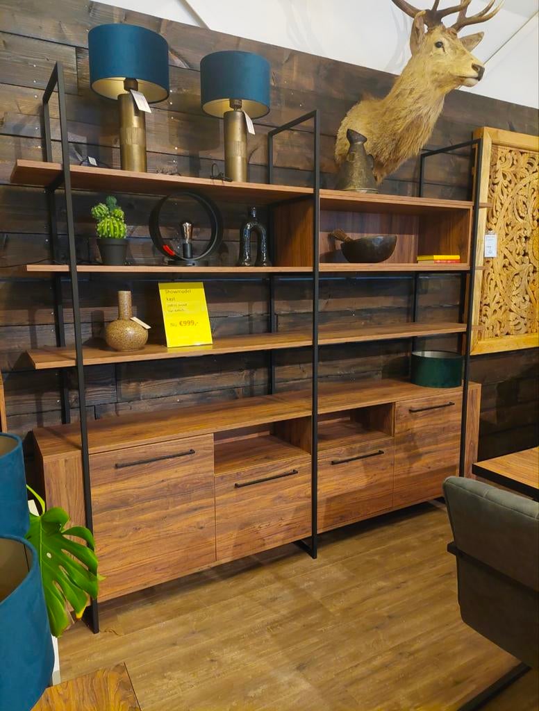 Vakkenkast 245 cm breed van €1515,- nu voor €999,-, Ophalen, ., Nieuw, Maxfurn
