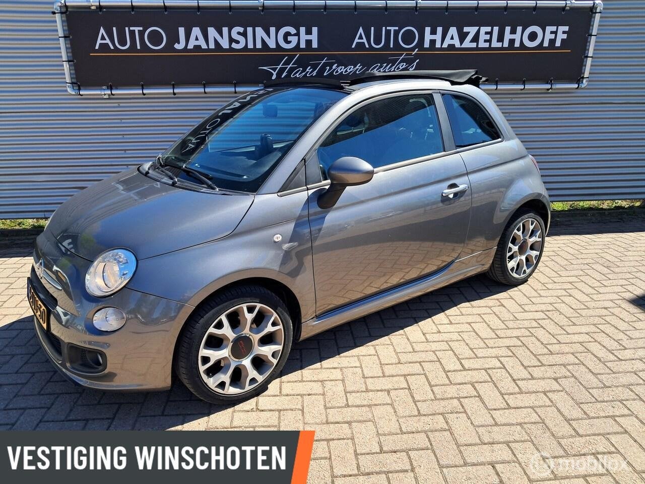Fiat 500 C 0.9 TwinAir Lounge Cabrio Ndl auto | Airco | LM V, Auto's, Fiat, Euro 5, 86 pk, Gebruikt, Origineel Nederlands
