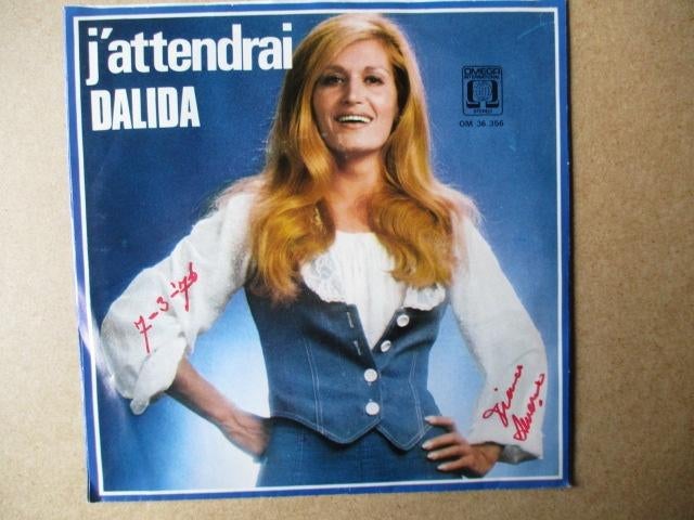 s5808 dalida - j'attendrai, Ophalen, Gebruikt, Overige genres, 7 inch