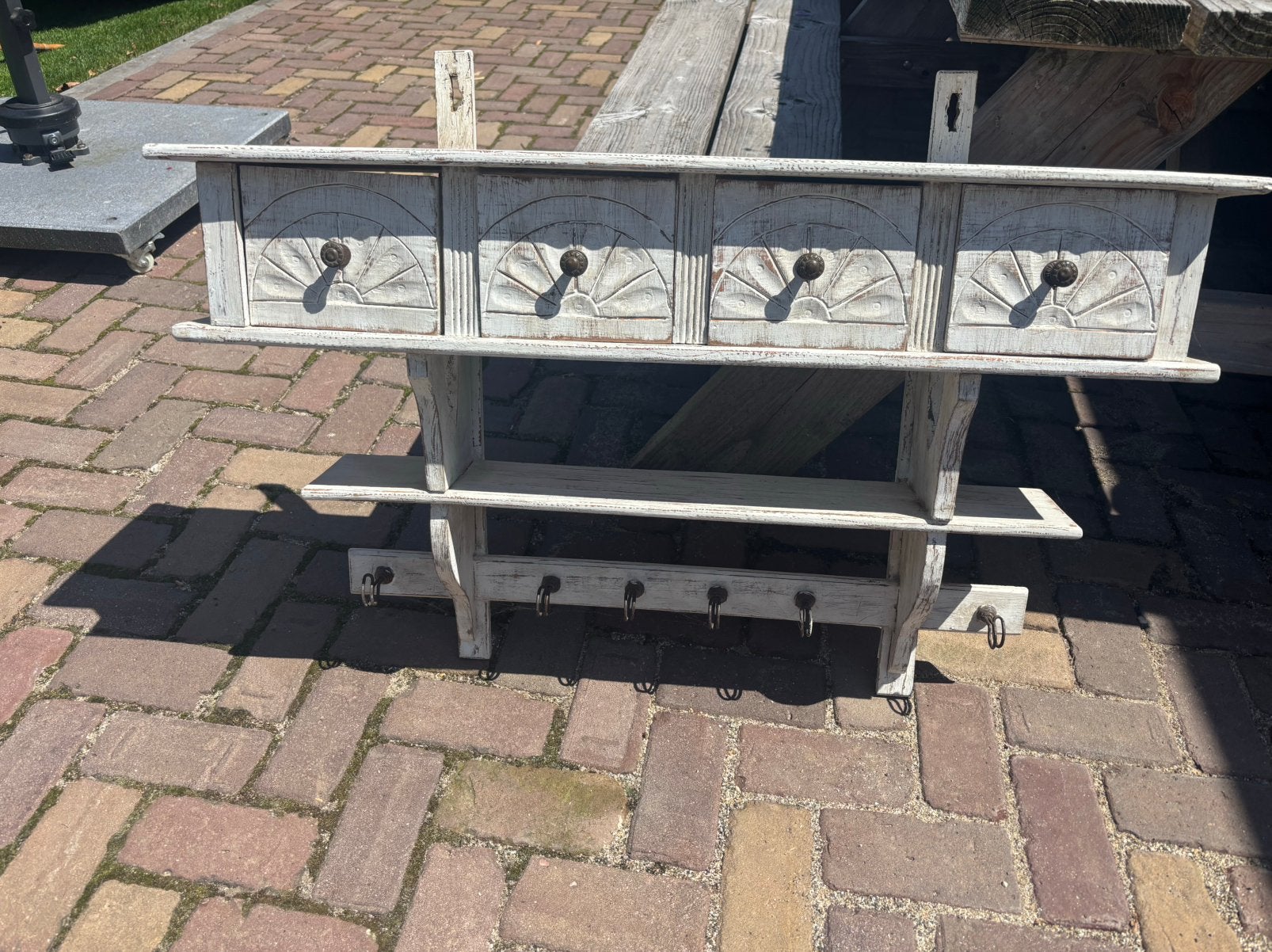 Kapstok landelijk / vintage / brocante, Zo goed als nieuw, Minder dan 100 cm, Hout, Ophalen