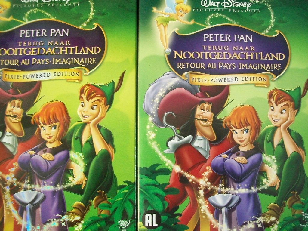 Walt Disney Pictures Peter Pan Nooitgedachtland + sleeve, Cd's en Dvd's, Tekenfilm, Verzenden, Nederlands, Nederlands