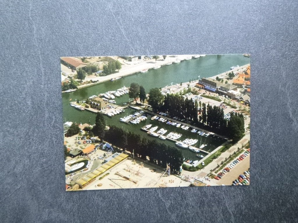Harderwijk, jachthaven Zegers/luchtfoto 1987, Verzenden, 1980 tot heden, Ongelopen, Gelderland