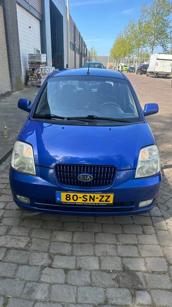 Kia Picanto 1.1 AUT 2006 Blauw automatische airconditioning, Auto's, Kia, 4 cilinders, Blauw, Origineel Nederlands, 400 kg