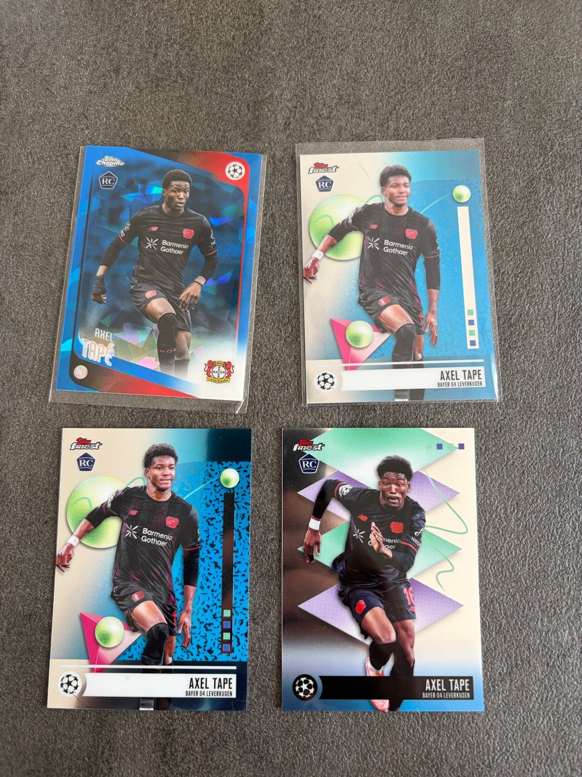 Axel Tape Topps Rookie Kaarten - Bayer 04 Leverkusen, Ophalen of Verzenden, Zo goed als nieuw, Buitenlandse clubs, Spelerskaart