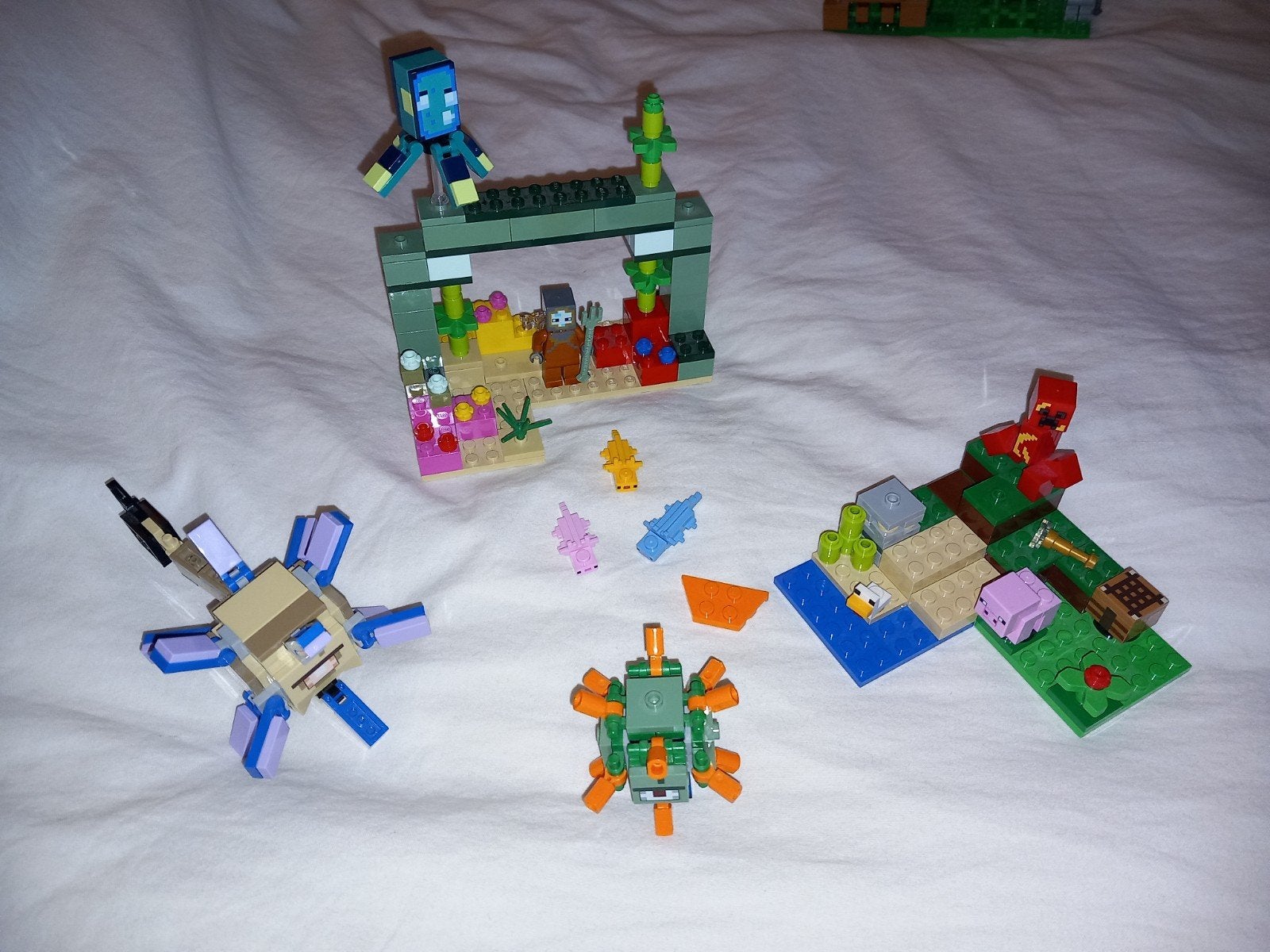 Incompleet minecraft lego setjes 21180 en 21177, Ophalen of Verzenden