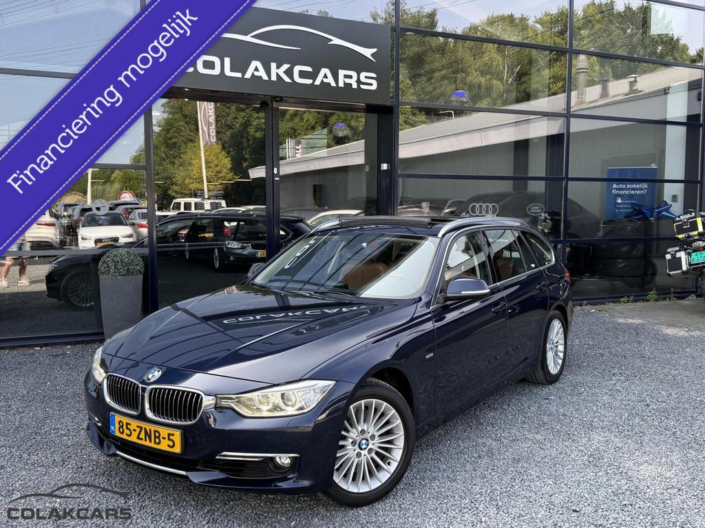 BMW 3-serie Touring 328i Upgrade Edition-Pano-Leder-Trekhaak, Auto's, Automaat, Gebruikt, 4 cilinders, Blauw