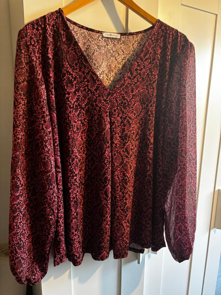 Nieuwe Paprika Blouse Maat 52, Kleding | Dames, Verzenden, Nieuw, Maat 46/48 (XL) of groter, Rood