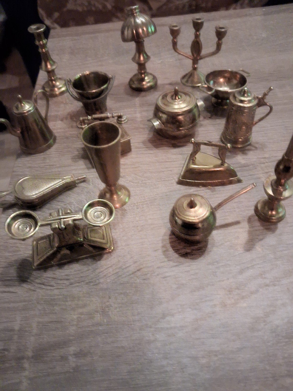 15 Koperen Miniatuur Decoratie Items, Ophalen of Verzenden, Koper