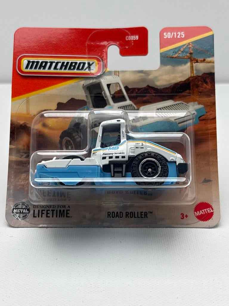 Matchbox Road Roller - Nieuw in verpakking, Auto, Nieuw, Ophalen of Verzenden, Mattel