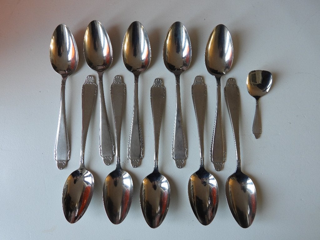 Gero zilmeta model 763 10 grote lepels 20,5 cm, Ophalen of Verzenden, Rvs of Chroom