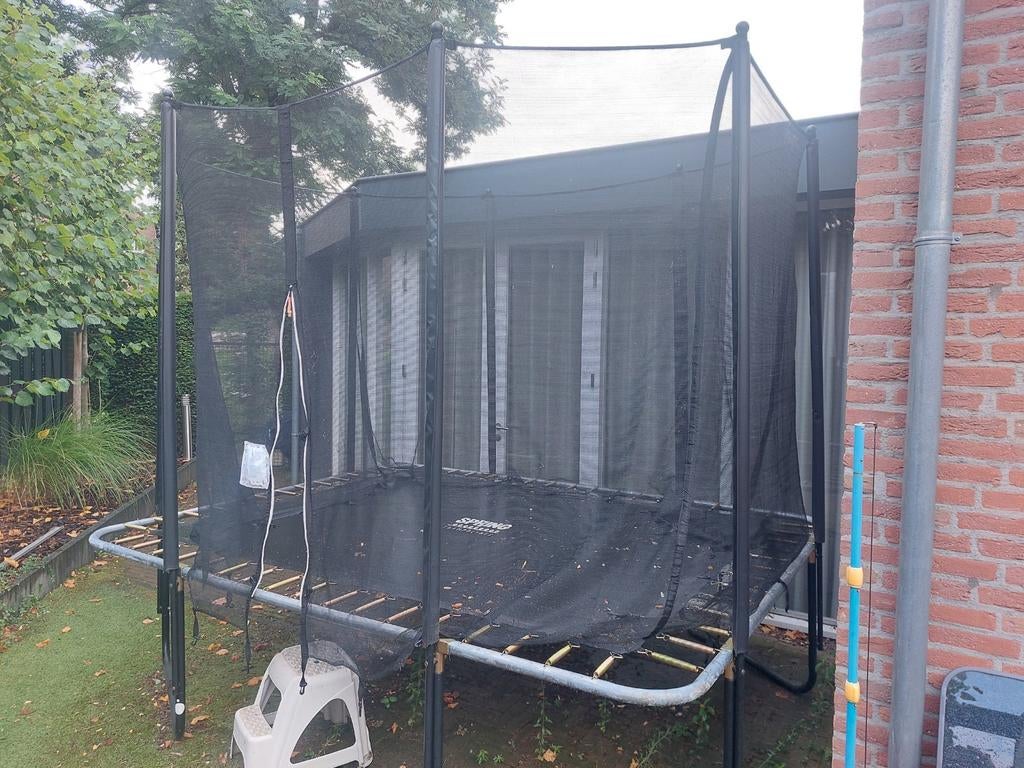Rechthoekige trampoline 230x300, Ophalen, Gebruikt